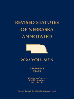 cover image of Revised Statutes of Nebraska Annotated